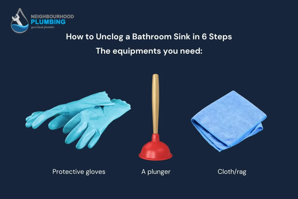 how to unclog bathroom sink in 6 steps