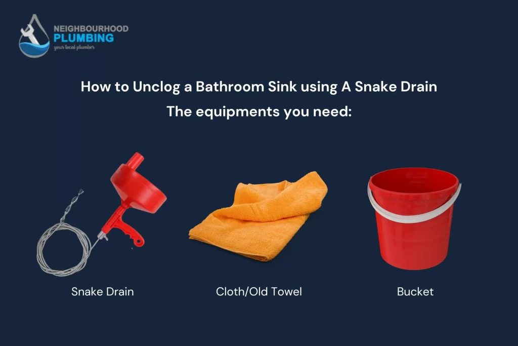 how to unclog bathroom sink using snake drain