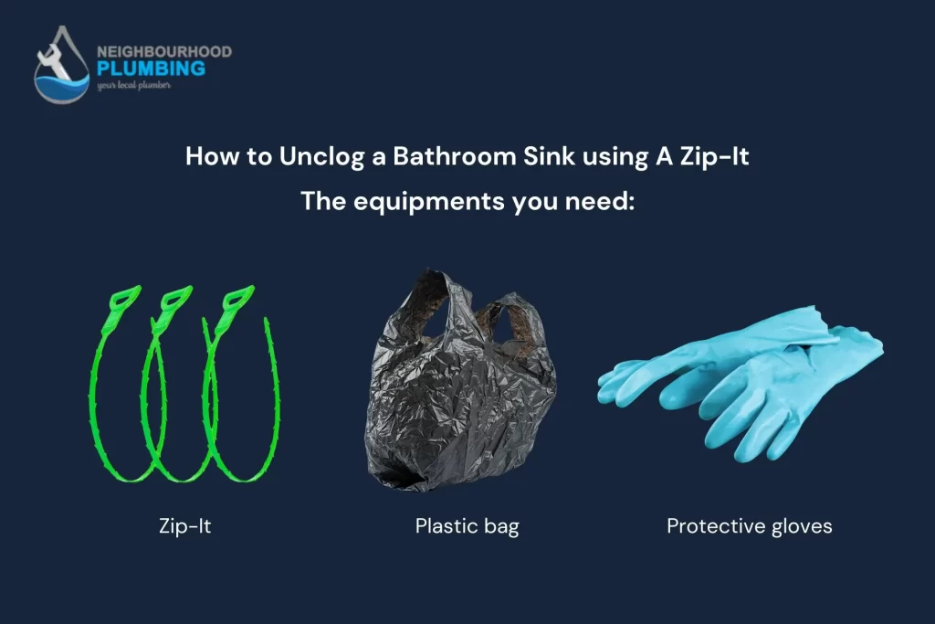 how to unclog bathroom sink using zip it