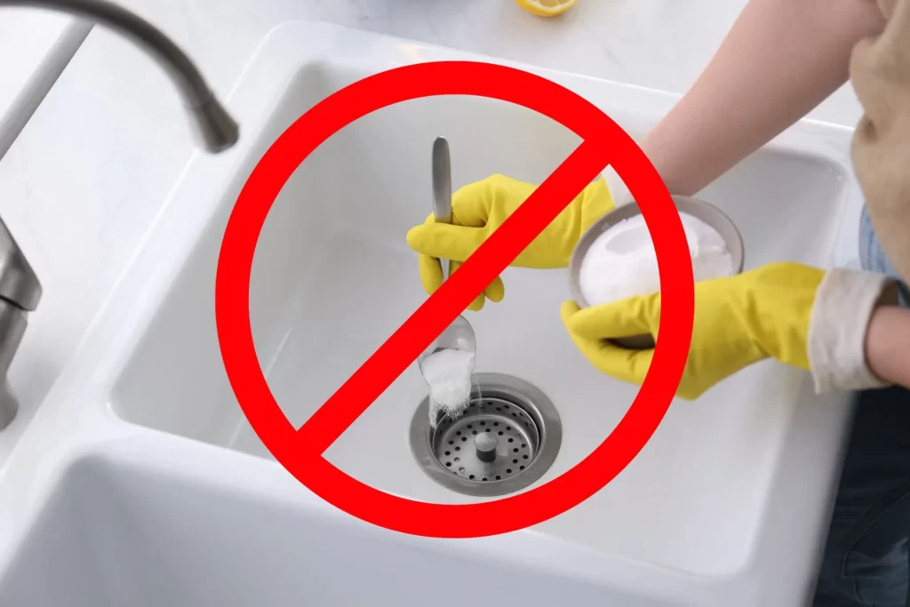 wrong methods to unblock bathroom sink