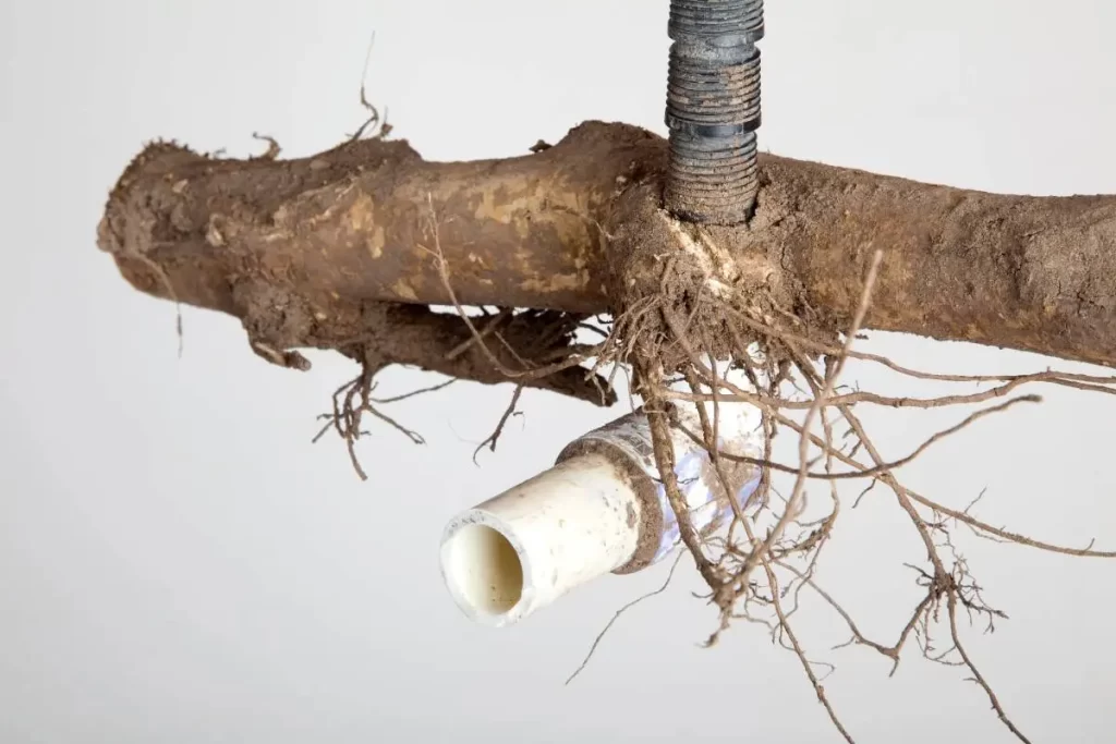 roots in pipe