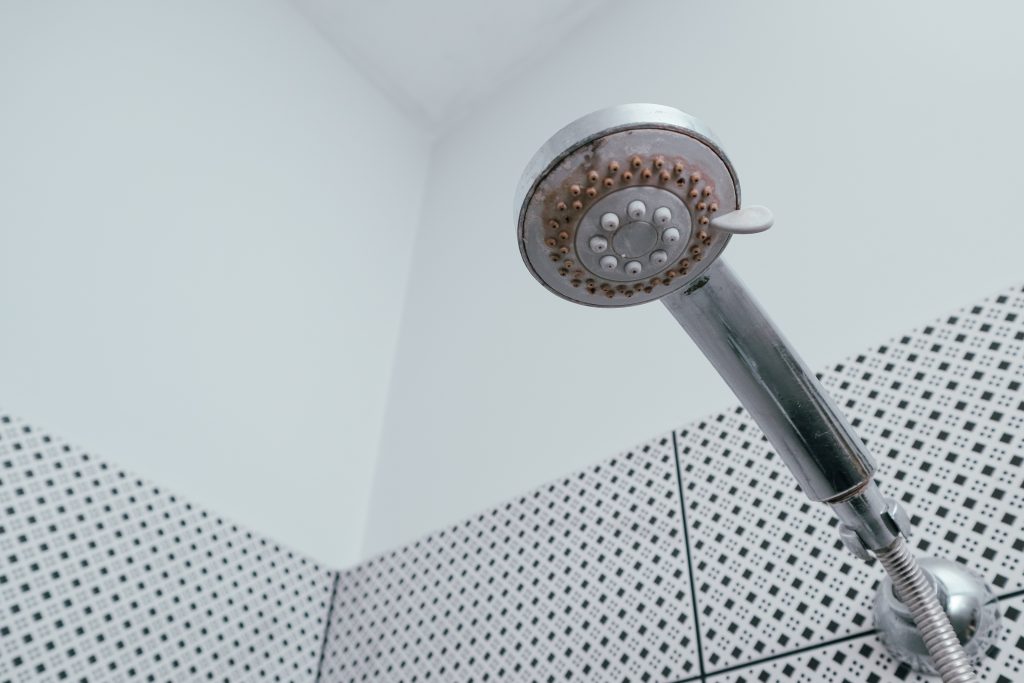 Silver shower head